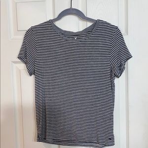 striped “soft & sexy” top from american eagle